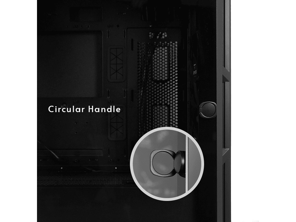 Chieftec Apex Air Case3x140mm PWM fans, E-ATXmesh front, tempered glass side - Image 5