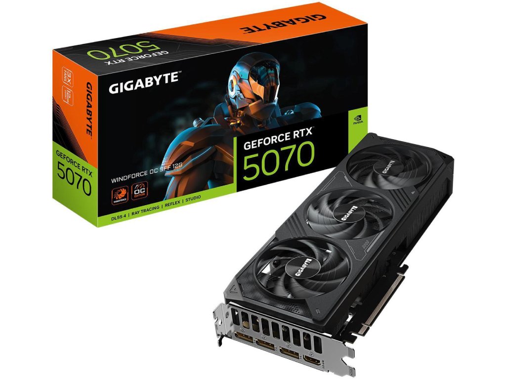 Gigabyte 5070 Windforce OC SFF12GB GDDR7, 192-bit,3x DP, 1x HDMI - Image 2