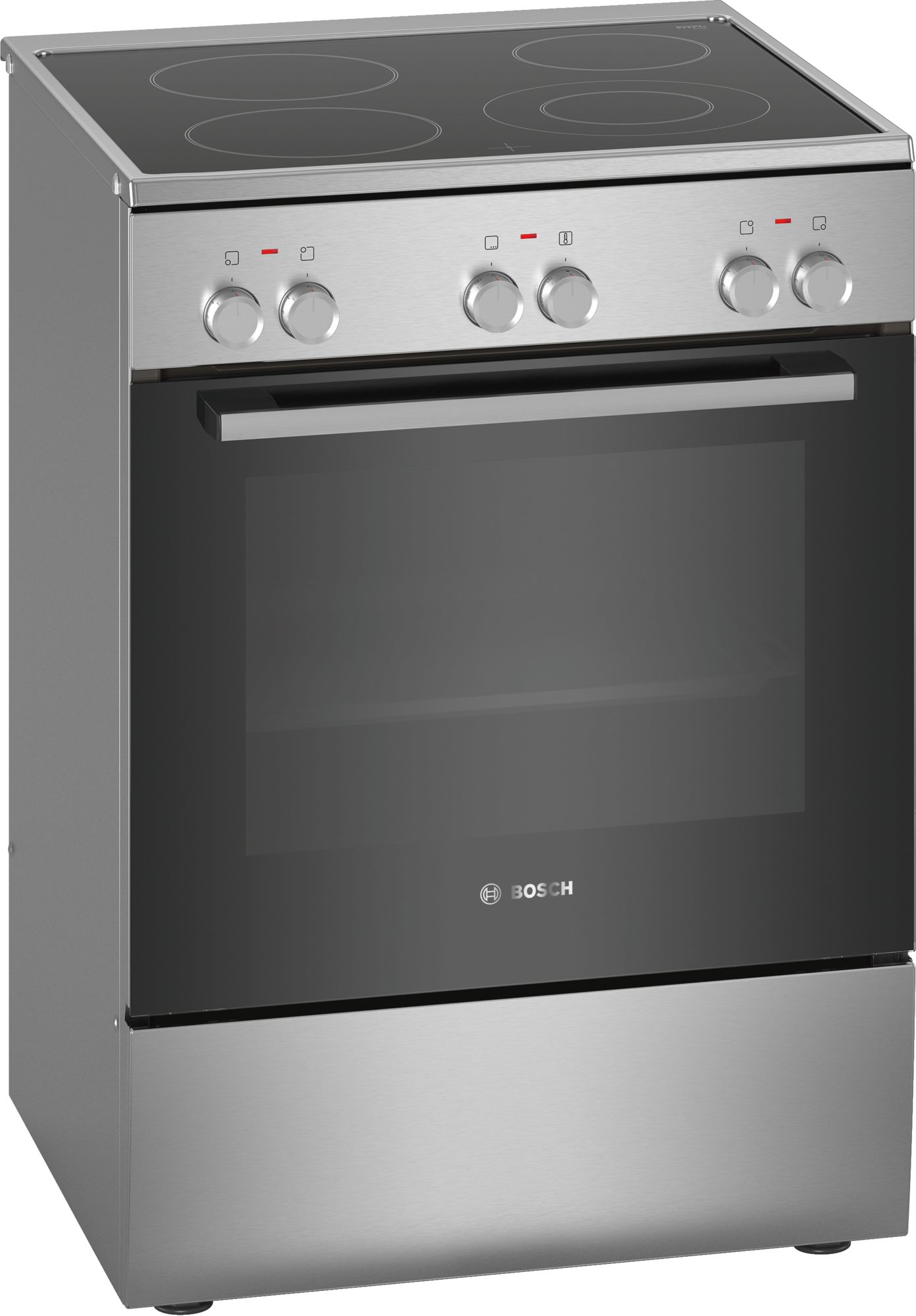 BOSCH električni štednjak Serie 2|, A, 66L,ravna ploča INOX, 7 programa, 3D HotAir,