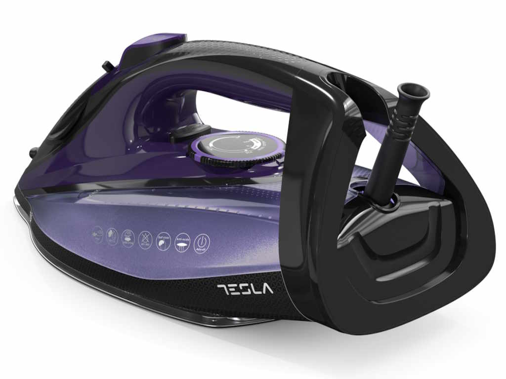 TESLA Pelga 2600W IR500BP / 0.32L / IRONS / Keramika / BLack - Purple - Image 4