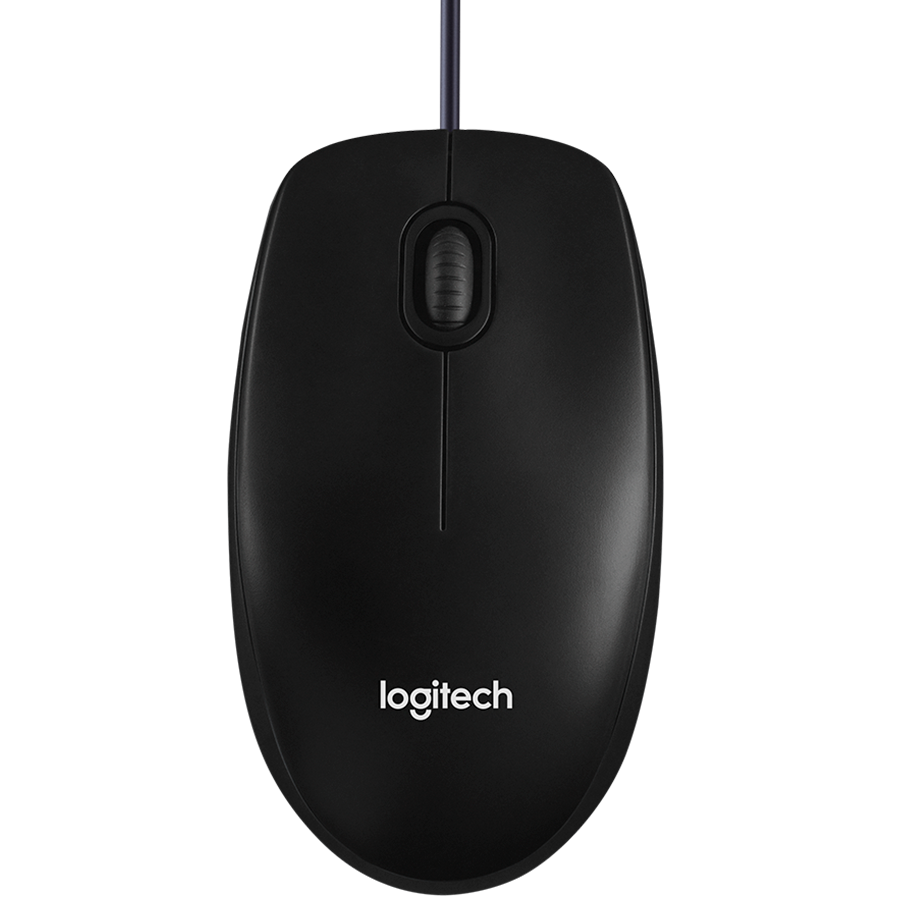 LOGITECH B100 Corded Mouse - BLACK - USB - B2B - Image 2