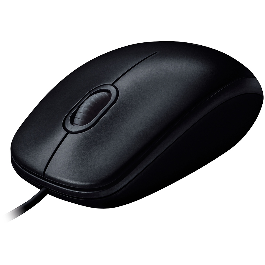 LOGITECH B100 Corded Mouse - BLACK - USB - B2B - Image 3