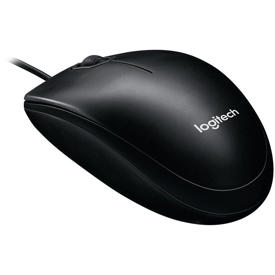 LOGITECH B100 Corded Mouse - BLACK - USB - B2B - Image 4
