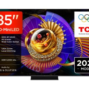 TCL 85"C7L 4K SQD-Mini LED;UHD 144Hz/288Hz FHD Google TV;B&O, 1624 zones, 3000 nits