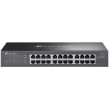 TP-Link ES224G Omada 24-Port Gigabit Easy Managed Switch,24x Gigabit RJ45 Ports, 1U 13-inch Rack-mountable Steel Case,Centralized Management by Omada SDN Controller,Flow Control,Loopback Detection,Port Isolation,Port Mirroring,LAG,VLAN,IGMP Snooping