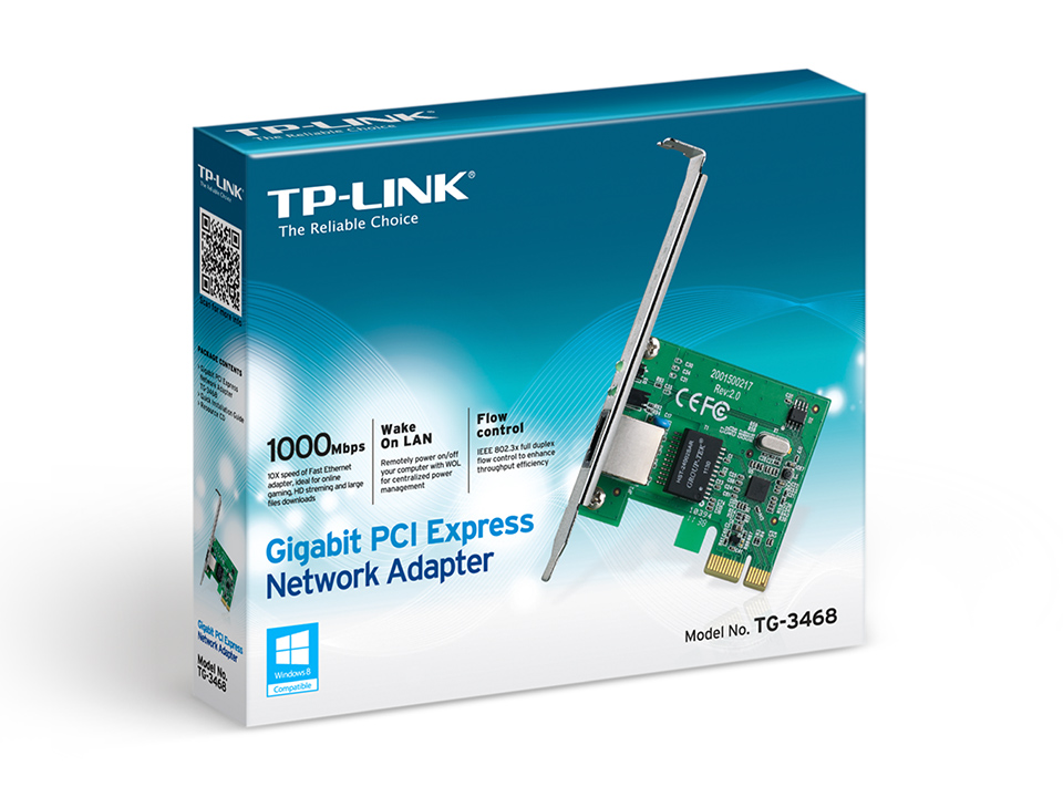 TP-Link TG-3468 Gigabit PCI-EGigabit PCI Express Network Adapter - Image 3