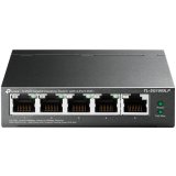 TP-Link TL-SG1005LP 5-Port Gigabit Unmanaged Switch with 4-Port PoE+, 802.3af/at PoE+, PoE budget 40W, 802.1p/DSCP QoS for Traffic Prioritization, Intelligent Power Management, IGMP Snooping, durable metal casing, desktop mount